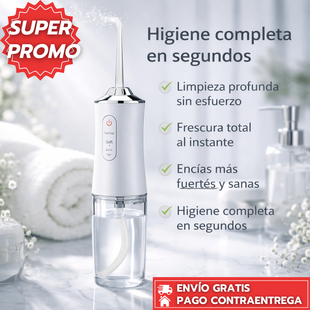 OralFresh: Irrigador bucal que elimina placa y mejora la salud de encías. 🦷✨