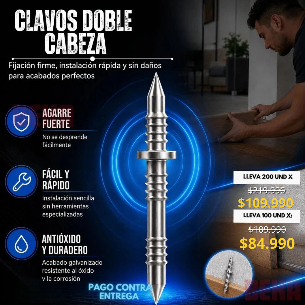 CLAVOS DOBLE CABEZA