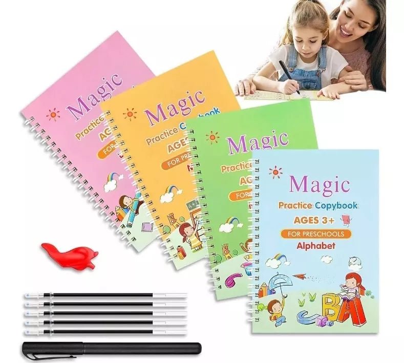Caligrafix - Super Kit 4 Libros de Caligrafía Reutilizables - [PROMOCIÓN DISPONIBLE SOLO HOY]