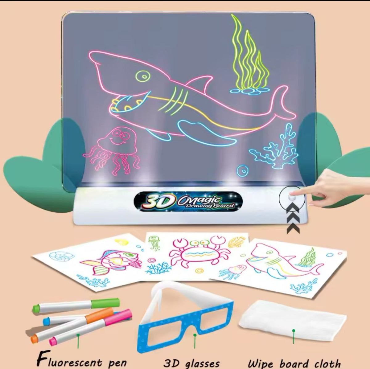 MAGICBOARD 3D Tablero Mágico OFERTA NAVIDAD🎁 + Obsequio gafas 3D🕶️