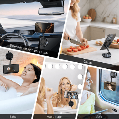GripMag – Soporte Magnético con Ventosa para Celulares