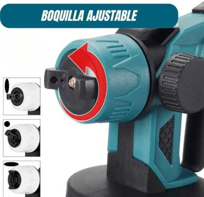 SprayPro Max - Pistola pintura inalambrica tasbel 2 baterías
