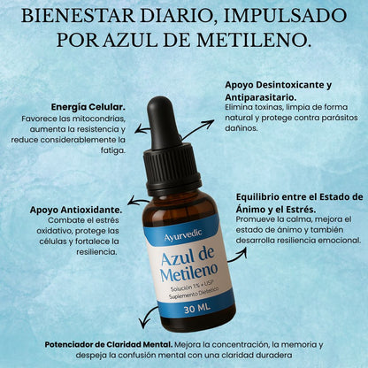 Azul de metileno- Ayurvedic- El envejecimiento prematuro es evitable