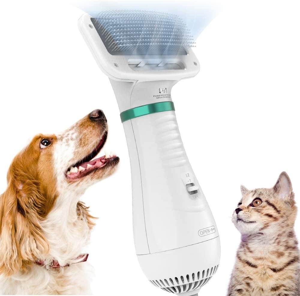 PetGlide Pro Secador profesional de mascotas 2 en 1 (cepillo + secador) | OFERTA 50% - [PROMOCIÓN DISPONIBLE SOLO HOY]