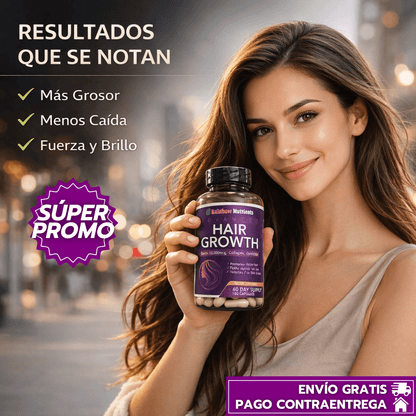 HairGrowth: Suplemento para el crecimiento capilar avanzado (120 Cápsulas)