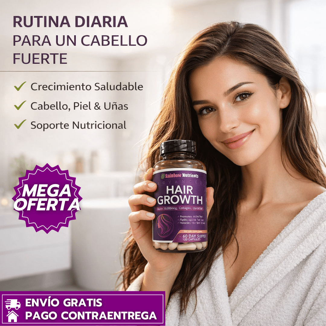 HairGrowth: Suplemento para el crecimiento capilar avanzado (120 Cápsulas)