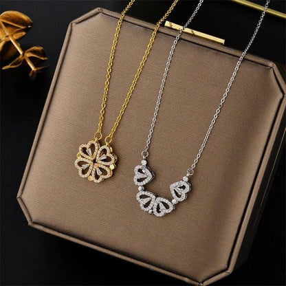 Monaky Collar Trébol Corazón + Caja de Regalo - [PROMOCIÓN DISPONIBLE SOLO HOY]