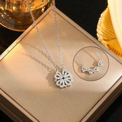 Monaky Collar Trébol Corazón + Caja de Regalo - [PROMOCIÓN DISPONIBLE SOLO HOY]
