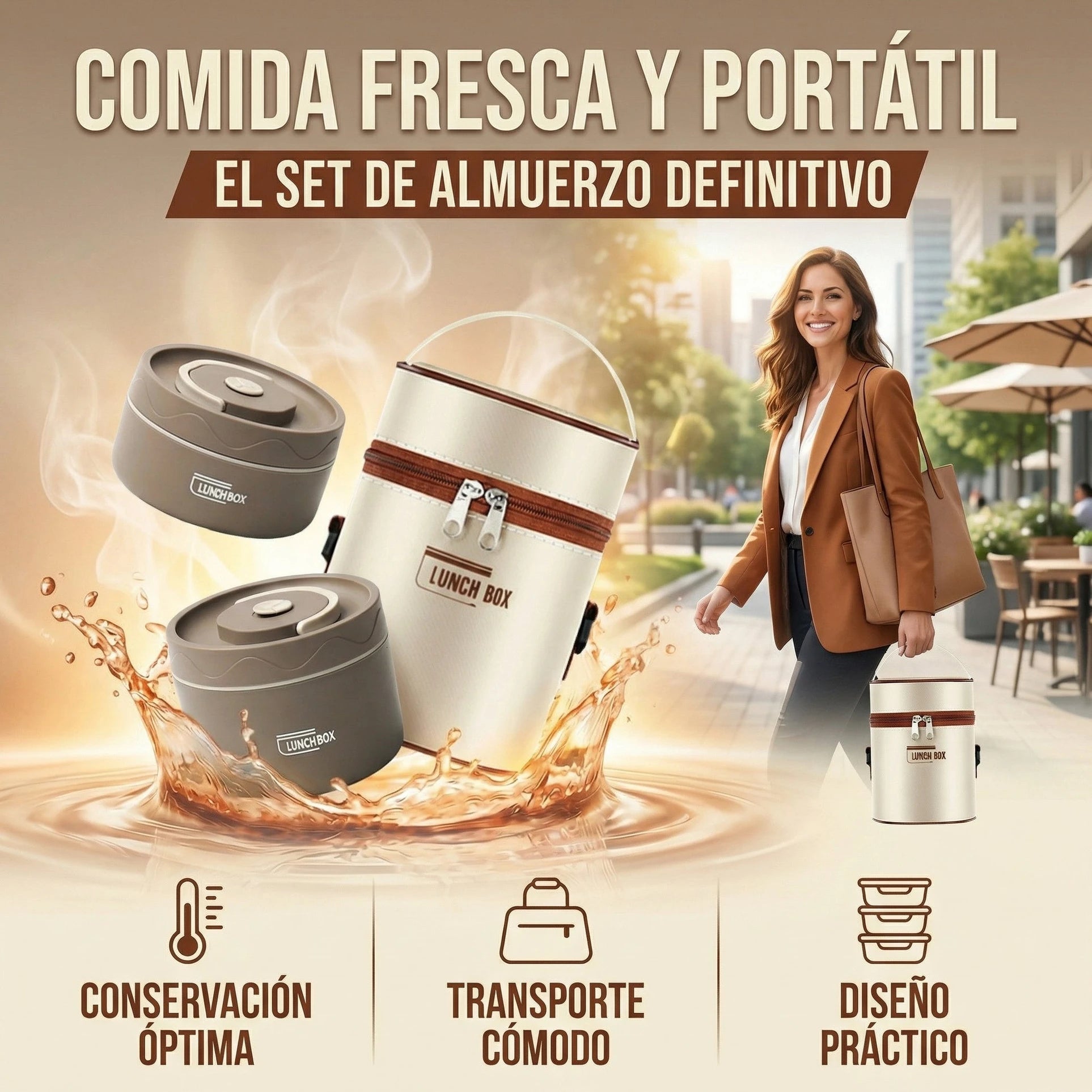 Set de Lonchera Térmica y Contenedores - Imagen 3