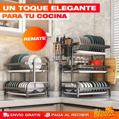 Escurridor de Platos de 3 Niveles - Imagen 5