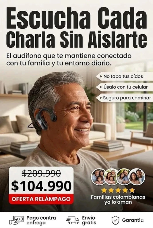 EcoVibe Pro - Audifono de  Conduccion Osea Seguridad y Oídos Libres