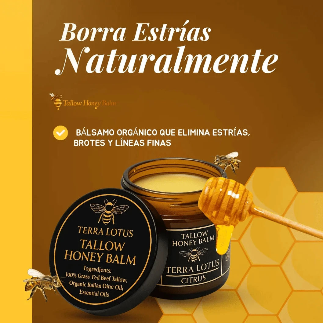 Tallow Honey Balm - Bálsamo Orgánico de Sebo de Res y Miel Hidratación Ancestral