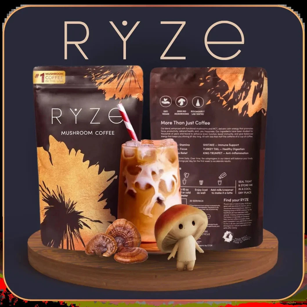 Café potenciado con hongos adaptógenos