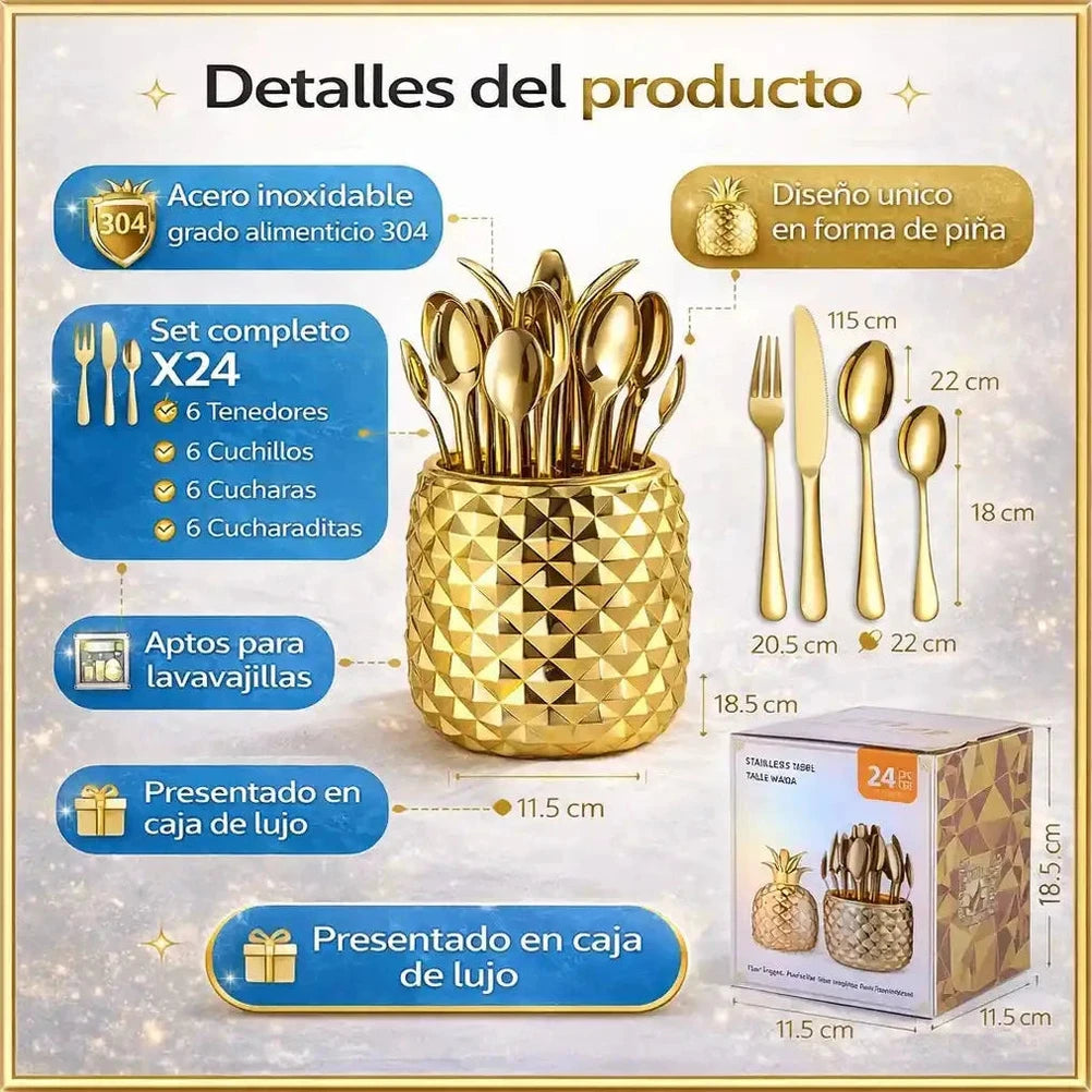 TropicalSet  24 piezas Haz que tu comedor hable por ti: moderno, vibrante y único 🟡Aprovecha el 50% DCTO solo por tiempo limitado