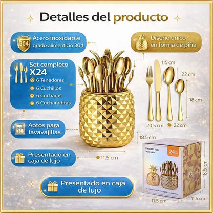 TropicalSet  24 piezas Haz que tu comedor hable por ti: moderno, vibrante y único 🟡Aprovecha el 50% DCTO solo por tiempo limitado
