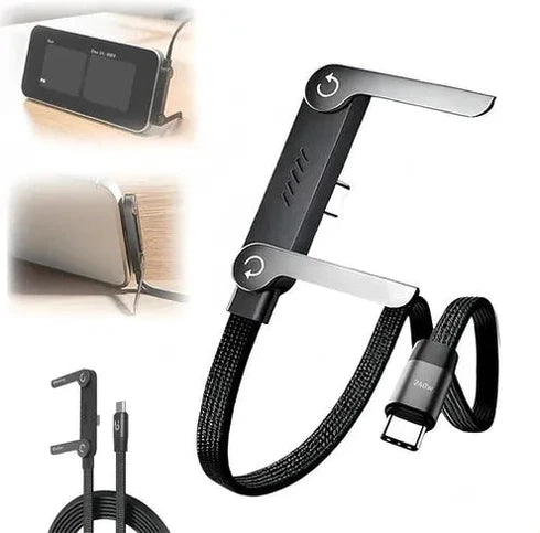 Cable De Carga Con Soporte Invisible2en1