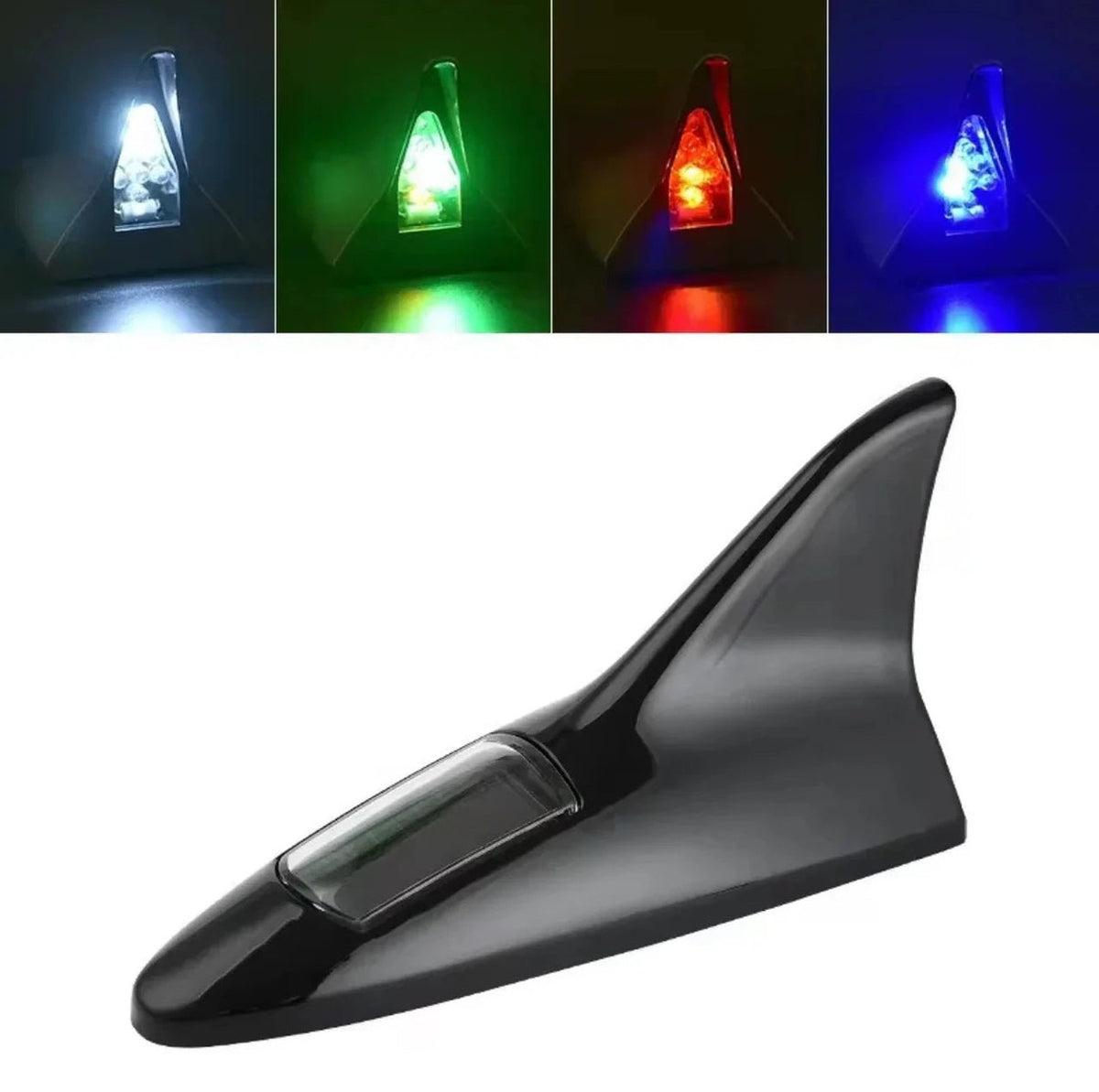 ANTENA ALETA DE TIBURÓN CON LUZ LED Y PANEL SOLAR – ESTILO, TECNOLOGÍA Y DISTINCIÓN - 1