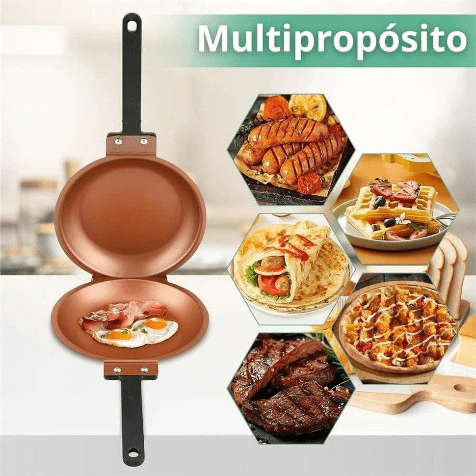 DuoChef – Sartén Antiadherente para Pancakes y Huevos - 1