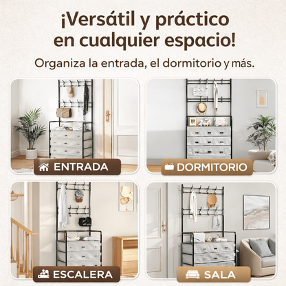 Zapatero 5 Niveles con Perchero – Antipolvo + Envío Gratis - 2