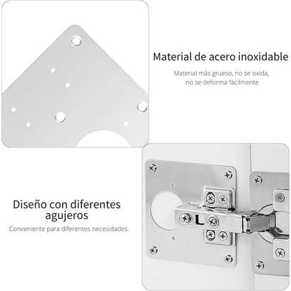 Platinas de reparación de bisagras x 4 Und. - 3