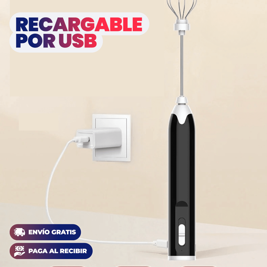 ESPUMADOR DE LECHE MULTIFUNCIONAL RECARGABLE - 3