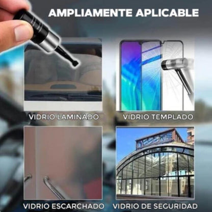 Kit Reparador de cristales VidrioFix – Repara parabrisas, pantallas y espejos al instante. - 5
